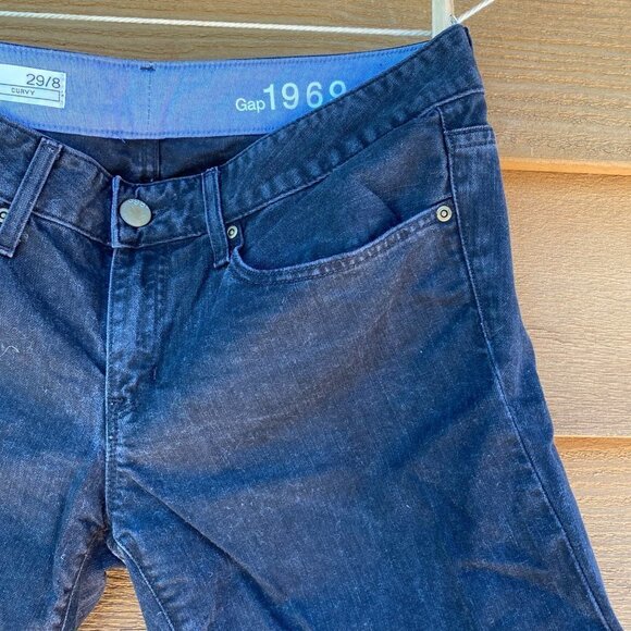 Gap Curvy Black Cut off Jean Shorts - Picture 2 of 15